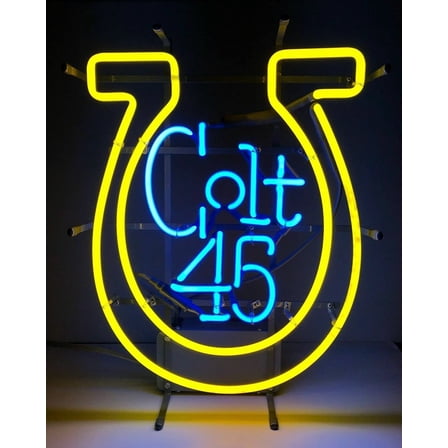 Queen Sense 24"x20" Custom For Indianapolis's Sports League Colts 45 Neon Sign Man Cave Beer Pub Bar Artwork Handmade Wall Decor Gift Neon Light 124IPC45
