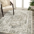 thumbnail image 4 of JONATHAN Y WASHABLE 3 x 5 Area Rug, Keesha Bold Distressed Medallion - Green/Cream, WSH316C-3, 4 of 8