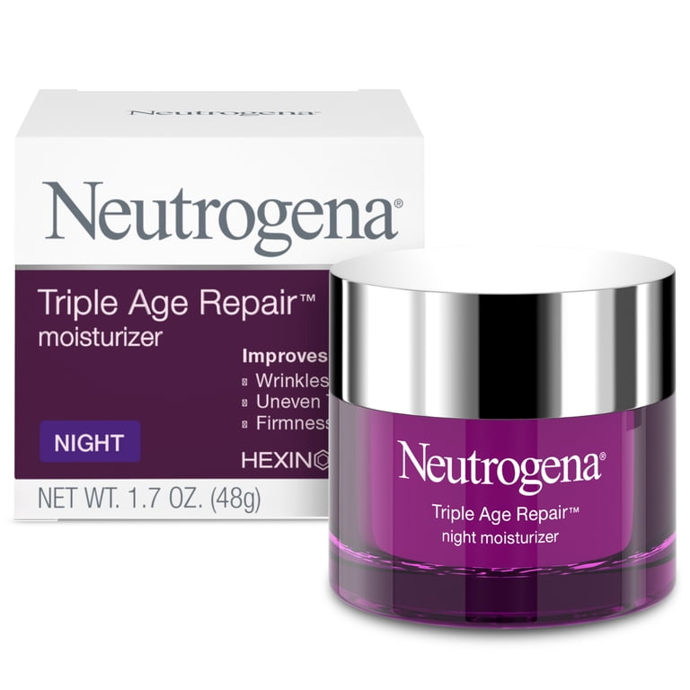 Neutrogena Triple Age Repair Night Cream Face Moisturizer, 1.7 oz photo 1