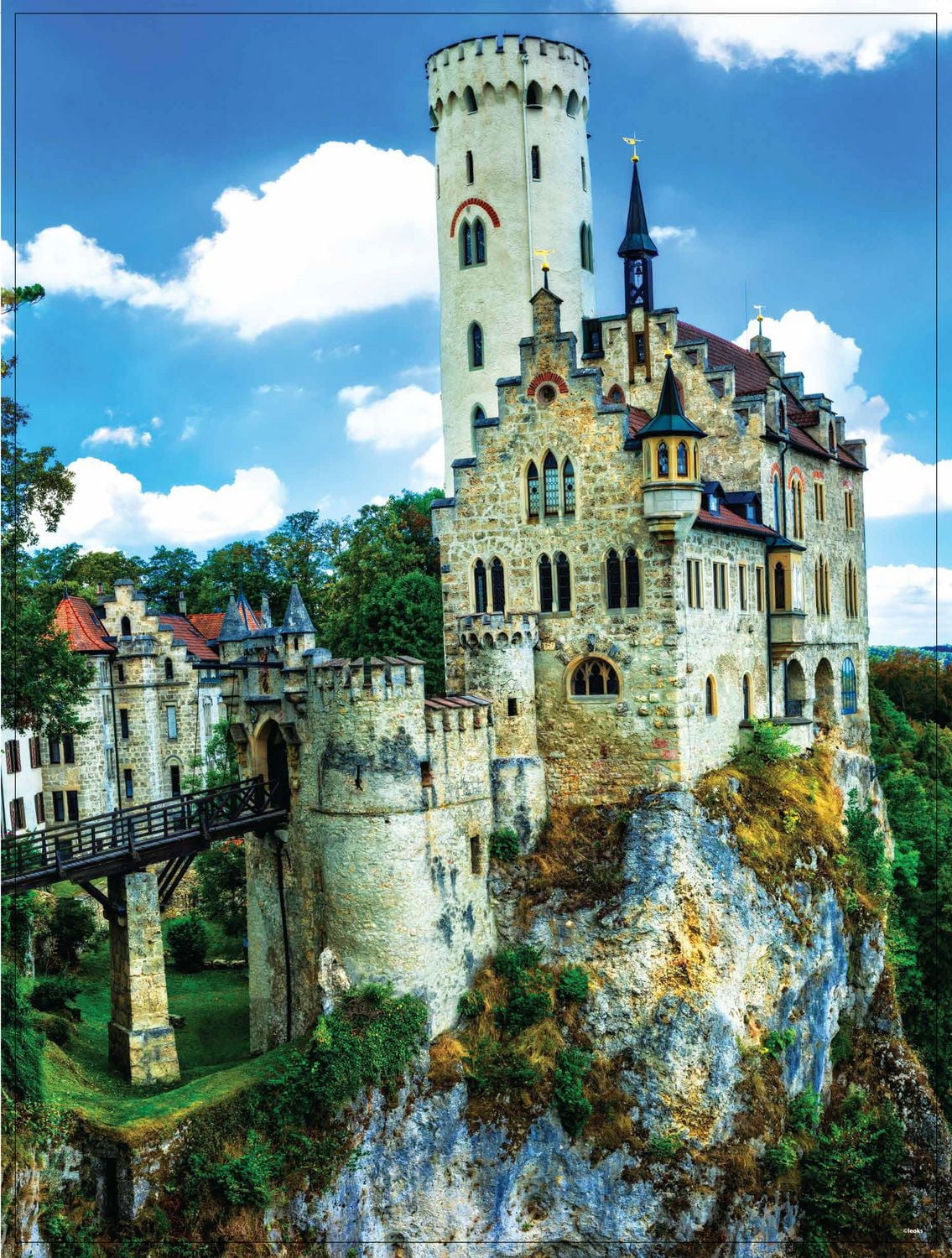 300-Piece Big Ben Jigsaw Puzzle, Lichtenstein Castle