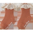 thumbnail image 1 of Calcetines de bebé, calcetines de encaje de tubo medio, medias de encaje de princesa para niñas, calcetines largos de algodón bonitos, gruesos, primavera y otoño, 1 of 1
