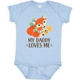 thumbnail image 3 of Inktastic Daddy Loves Me Woodland Fox Boys or Girls Baby Bodysuit, 3 of 5