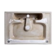 thumbnail image 4 of 24 in. Rectangle White Finish Ceramic Vessel Bathroom Vanity Sink with Overflow, 4 of 12