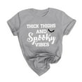 thumbnail image 1 of Femmes Décontracté Halloween Chemises d'Impression Manches Courtes Tee Tops Tunique Blouse EAN13, 1 of 3
