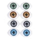 thumbnail image 3 of 4 pares de ojos ovalados de plástico de 12 mm para Dollfie que hacen bricolaje Accs, 3 of 9