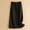 Black, variant on WWV Women Skirts Button Pocket A-Line Skirt Dress Summer Solid Color Vintage Ladies Loose Fit Travel Vacation Skirt Beige L