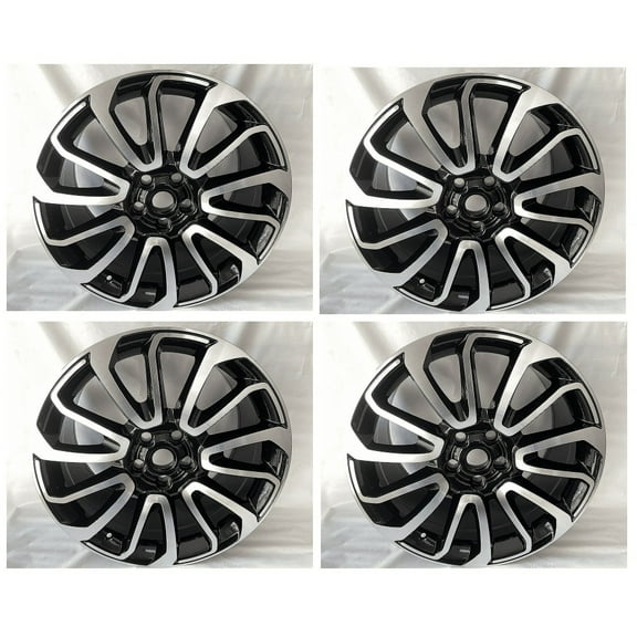 20" AUTOBIOGRAPHY STYLE BLACK MACHINE RIMS WHEELS FITS RANGE ROVER SPORT SC HSE