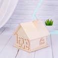 thumbnail image 3 of Caja de almacenamiento decorativa LOVE, contenedor de madera para pintar, dinero, dulces (casa de madera contrachapada LOVE), 3 of 7