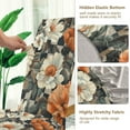thumbnail image 5 of Yayeee 4 Pack Dining Chair Covers Stretch Parson Chairs Slipcovers Seat Protector, Gray Floral Pattern, 5 of 6