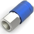 thumbnail image 2 of 3Way 1/4Inch Air Manifold Air Compressor Hose Quick Connect Fitting Air Splitter Blue, 2 of 7