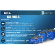 YTX12-BS GEL -12 Volt 10 AH, GEL Type, 180 CCA, Rechargeable Maintenance Free SLA AGM Motorcycle Battery