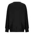 thumbnail image 5 of Lovskoo Sweaters for Women Long Sleeve Fall and Winter Solid Color Outerwear Knitted Pullover Thickened Warm Sweater Black 5XL, 5 of 6