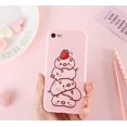 thumbnail image 2 of Piglet Phone Case Compatible with iPhone X/iPhone Xs, Cute Cartoon Animal Soft Silicone Protective Case for Girls Women (Strawberry Pig, iPhone X/Xs), 2 of 7