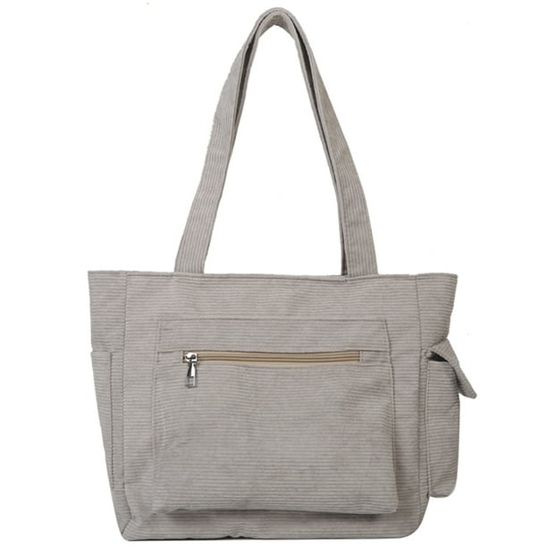 Bolso Con Asa Superior Hombro Informal para Mujer Compras Bolsillo Exterior Versátil