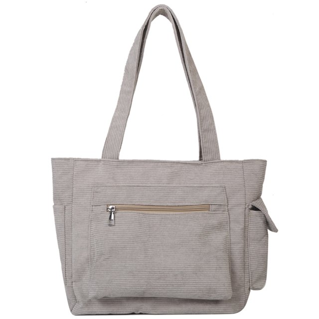 Bolso Hobo de pana para mujer Bolso con asa superior Bolso de mano de pana Bolso universitario ligero