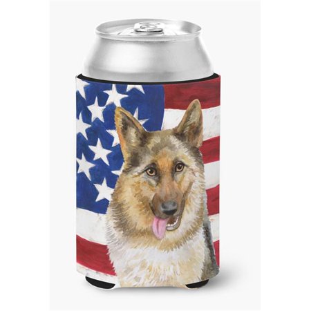 

German Shepherd Patriotic Can or Bottle Hugger