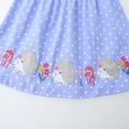 thumbnail image 6 of Toddler Girls Casual Dresses Cartoon Animal Polka Dots Print Round Neck Sleeveless Princess Dress Holiday Wear, 6 of 6