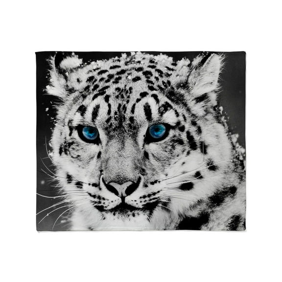 CafePress - Leopardo Snow Throw Blanket - Soft Fleece Throw Blanket, 50"x60" for All Ages