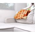 thumbnail image 4 of Manta redonda Toynk Waffle de forro polar, 150 cm, poliéster, 4 of 7
