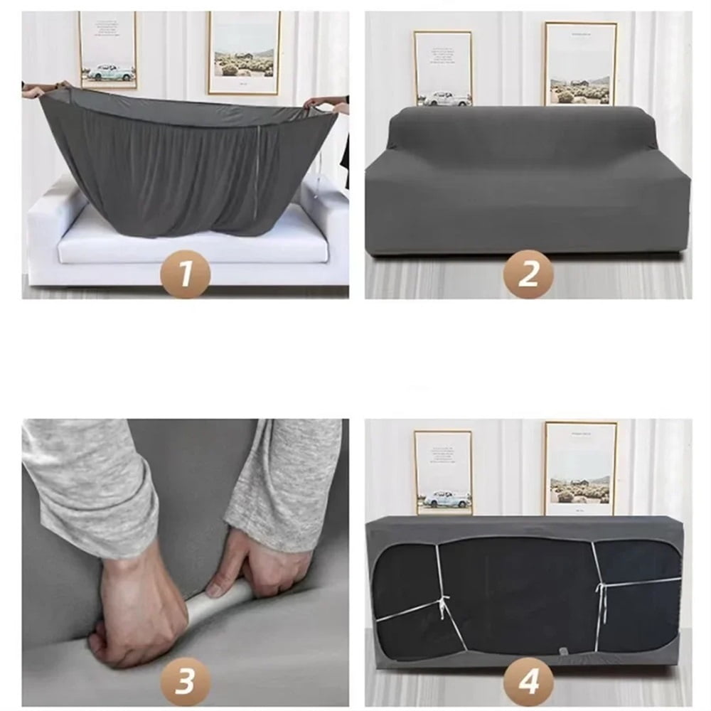 Sofa Covers For Living Room Elastic Sofa Cover L Shaped Corner Couch Cover Slipcover Chair Protector 1/2/3/4 Seater