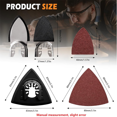 thumbnail image 2 of 208Pcs Oscillating Tool Sanding Pads Kit,with Triangle Sanding Pads and Finger Sanding Pad,for Finishing Wood Sanding, 2 of 6