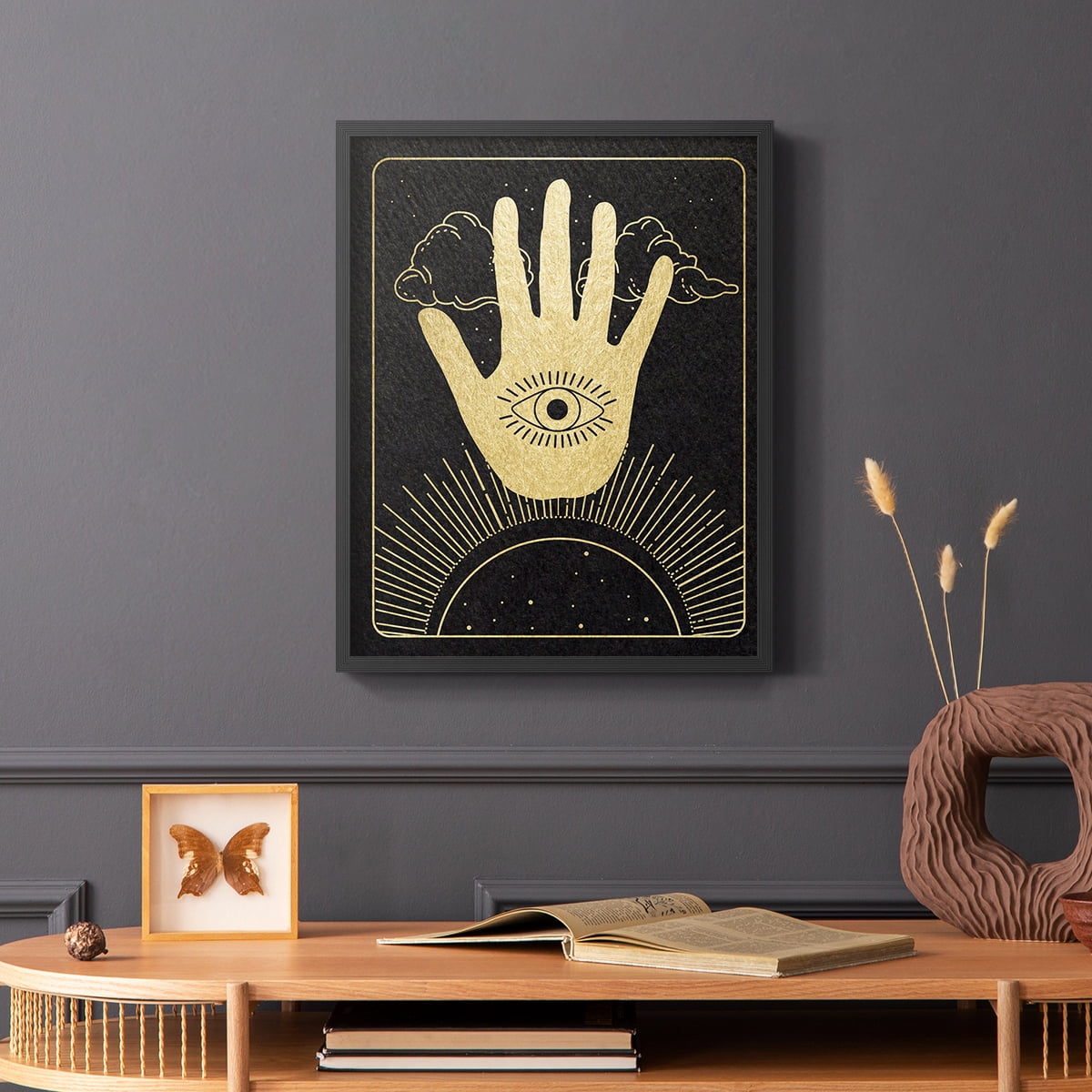 Celestial Palm in Paper Solid Wood 8 x 10 Framed Print
