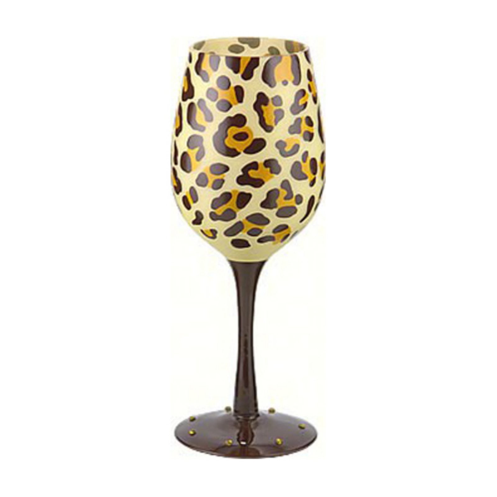 Gift Essentials 15 oz. Leopard Wine Glass