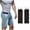 Black, variant on No Buckle Belts for Men Women Adjustable Metal Hook Elastic Belt Work Stretch Belt for Jeans Pants