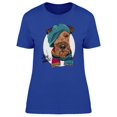 thumbnail image 1 of Cute Schnauzer Dog With Cap Tee Women's -Image by Shutterstock, 1 of 1