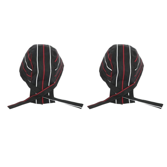 MasteelfCA 2pcs Fashion Chef Hats Kitchen Catering Skull Chef Caps Peaked Caps Work Hat