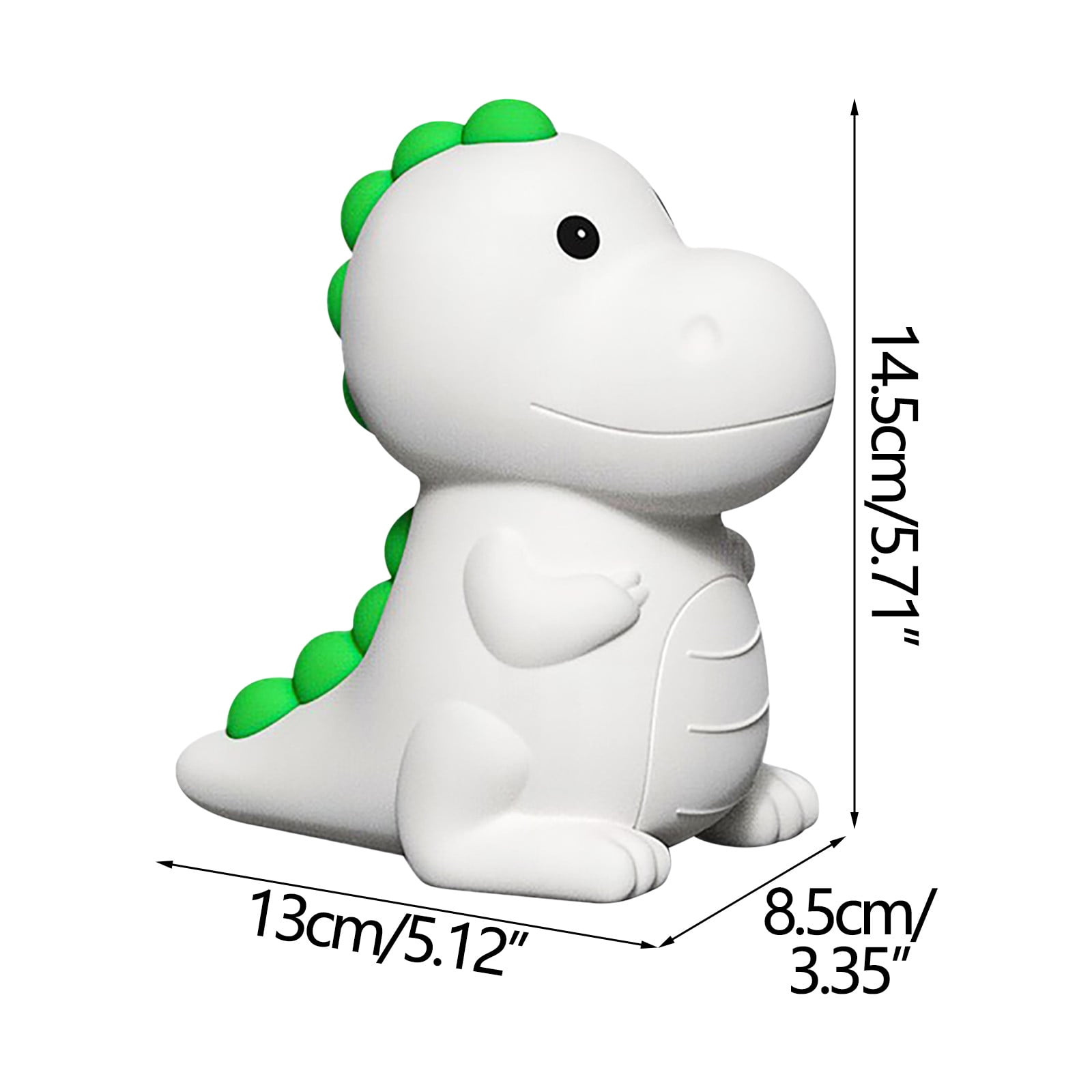 SPOORYYO USB Rechargeable Dinosaur Night Light for Kids, Soft LED Lamp with Adjustable Brightness and Dual Lighting Modes, Perfect Nursery Decor and Gift