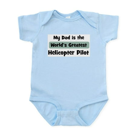 

CafePress - Worlds Greatest Helicopter Pi Infant Bodysuit - Baby Light Bodysuit Size Newborn - 24 Months