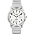 thumbnail image 3 of Timex Men's Easy Reader Day-Date Silver/White 35mm Casual Watch, Extra-Long Expansion Band, 3 of 4