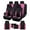 Pink, variant on Flying Banner Car Seat Covers Front Seats Rear Bench Polyester car seat Protectors Easy installations Rear Bench Split Classic Man Lady Truck (Full Set - Low Back - Combo Pack, Black Purple)