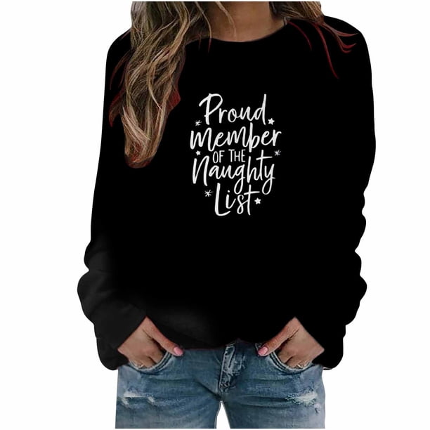 Sudaderas Navideñas Para Mujer, Blusa de Manga Larga Con Bolsillo Estampado A La Moda, Tops Informales, Sudaderas Con Botones Odeerbi ODB191753