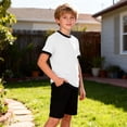 thumbnail image 2 of Eltusu Boys T-Shirts, Pullover Casual Summer Crew Neck Tee with Shorts Sleeve White Size 7-8 T, 2 of 8