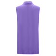 thumbnail image 3 of Tanghaowl Womens Vests Lightweight, Women Fashion Long Buckle Casual Temperament Sleeveless Riding Heart Vest Outerwear Purple S, 3 of 6