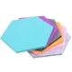 thumbnail image 2 of Juego de 60 Tableros de Pasador de Fieltro Hexagonal Boletin Autoadhesivo Memo Photo Cork Boards Espuma Azulejos Decorativos de Pared con 60 Chinchetas 5.5 X 5 X 0.2 Pulgadas, 2 of 5