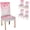 Hearts Red White, variant on Leopard Cheetah Print Dining Chair Covers Set of 4 - Stretchable Slipcovers with Elastic Hem, Removable & Machine Washable Pet Hair Resistant Protectors