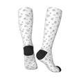 thumbnail image 4 of Balery Hand Drawn Turtle Printed Novelty Socks Men's Women's Crew Socks Sports Socks Knee High Socks Cotton Socks Quirky and Cool Socks, 4 of 9