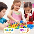 thumbnail image 4 of Counting Dinosaur Toys Matching Games with Sorting Bowls Preschool Learning Activities for Math Color Sorting STEM Toy Sets, 4 of 5