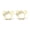 Gold, variant on Stylized Mouse With Bow Stud Earrings for Women with Secure Safety Screwback 14K Rose Gold Plated Over 925 Sterling Silver