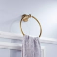 thumbnail image 3 of Towel Ring Antique Brass Hand Towel Holder Bathroom Accessories Brushed Shower Towel Hanger Round Wall Mounted, 3 of 5
