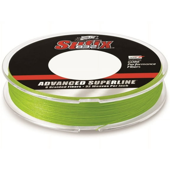 Sufix 832 Braided Fishing Line 30lb 150yd Neon Lime