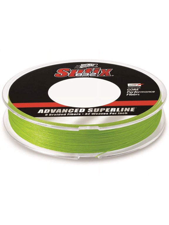 832 Braided Fishing Line 50lb 150yd Neon Lime