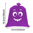 thumbnail image 3 of Halloween Large Storage Bags Heavy‑Duty Holiday Cartoon Ghost Face Decor Organizer Sacks Multi‑Purpose Yard Leaf Waste Collection Bags For Indoor Outdoor Halloween Party Decor, 3 of 8