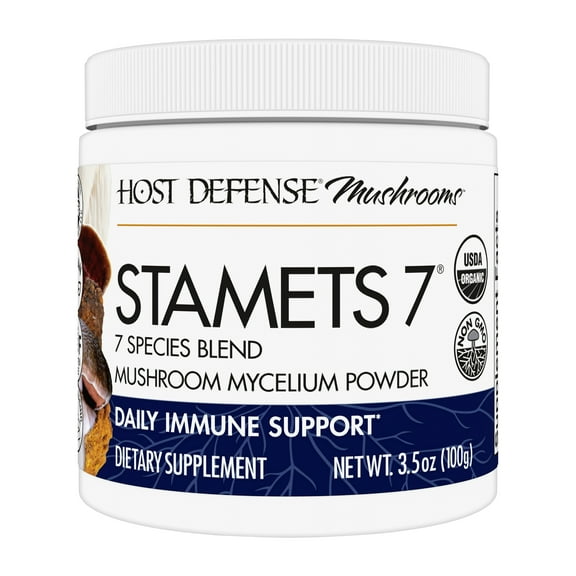 Host Defense Stamets 7 Mushroom Powder - 3.5 oz (66 Servings)