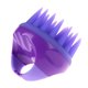 thumbnail image 3 of Peine De Silicona Para El Cabello, Cepillo De Baño Para Manos, Exfoliante Corporal, Masaje Spa, Masajeador Para El Cuero Cabelludo, Purificador De Baño Para Meridianos De Cabeza Inevent HA023543-00, 3 of 6