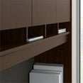 thumbnail image 3 of Series C Right Hand Bow Front U Shaped Computer Desk with Hutch in Mocha Cherry, 3 of 7