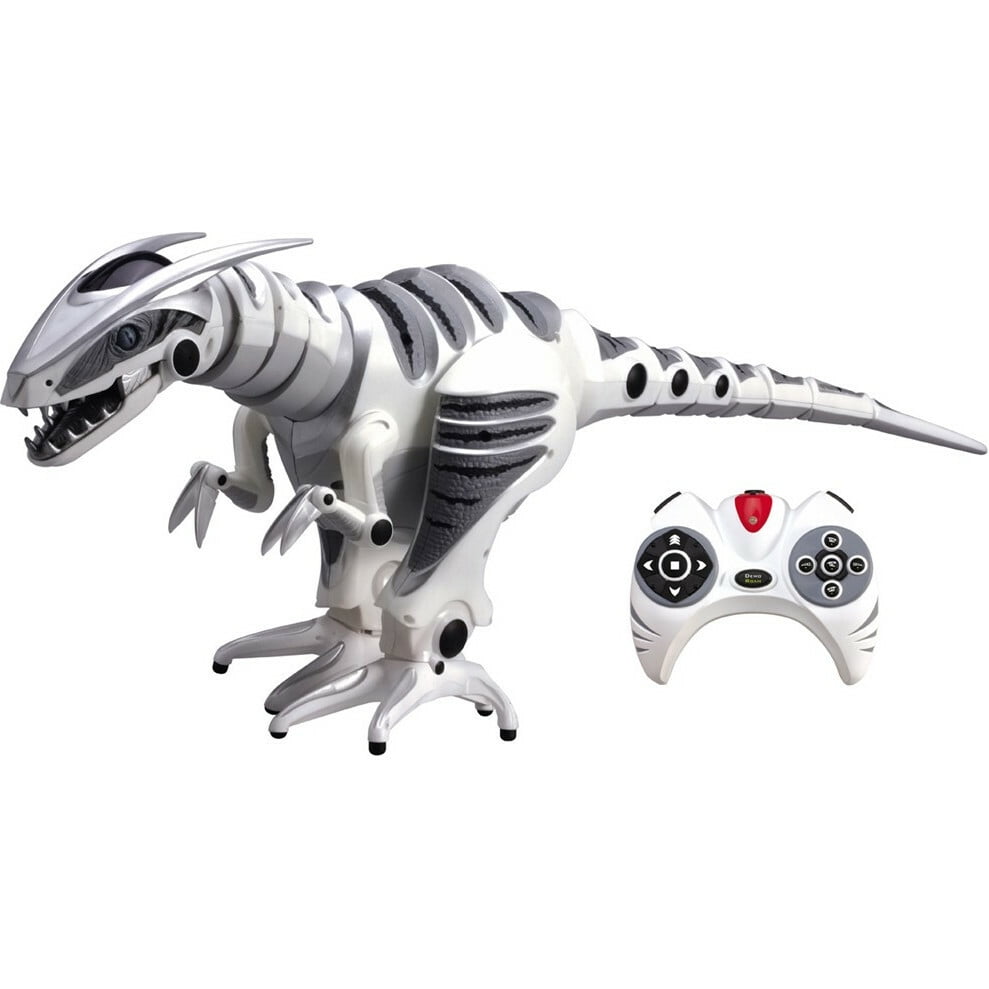 white robot dinosaur toy